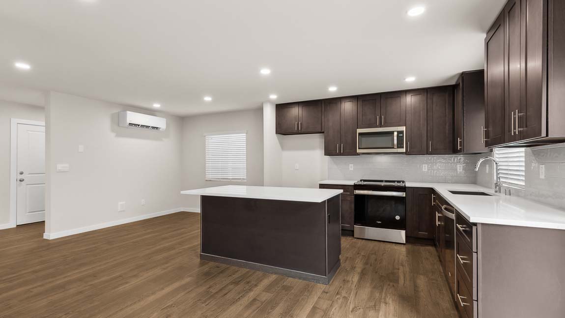 Kitchen and dining nook space