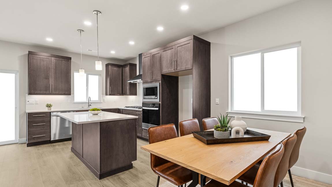 Alternative view of Kitchen and dining space