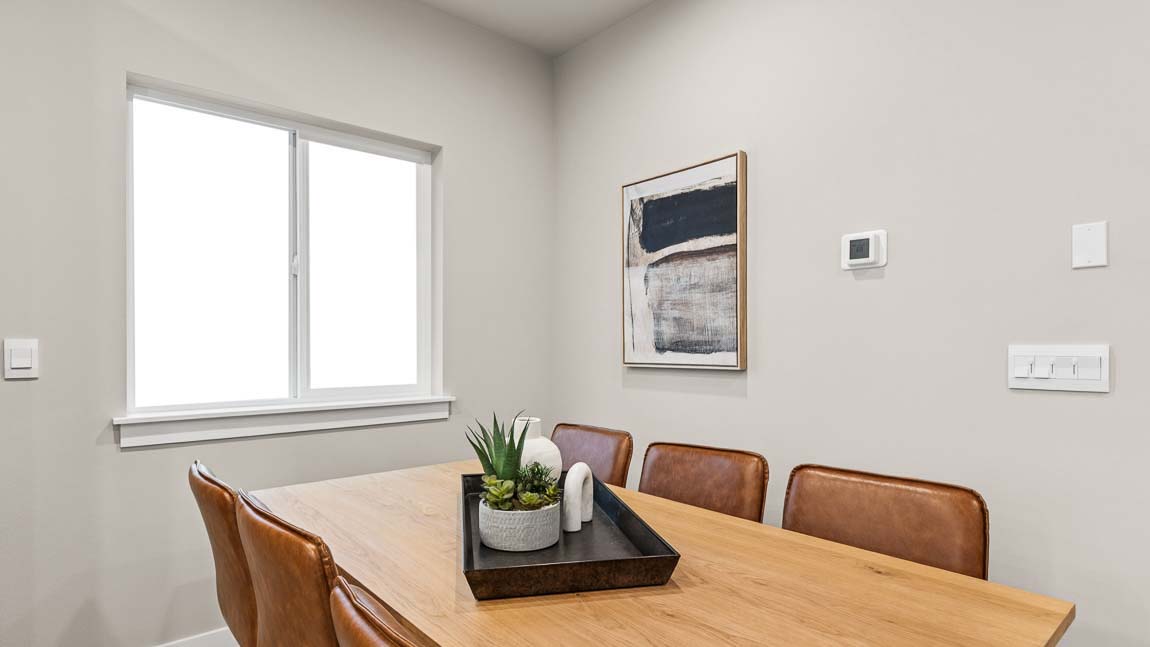 Dining space with lots of natural light