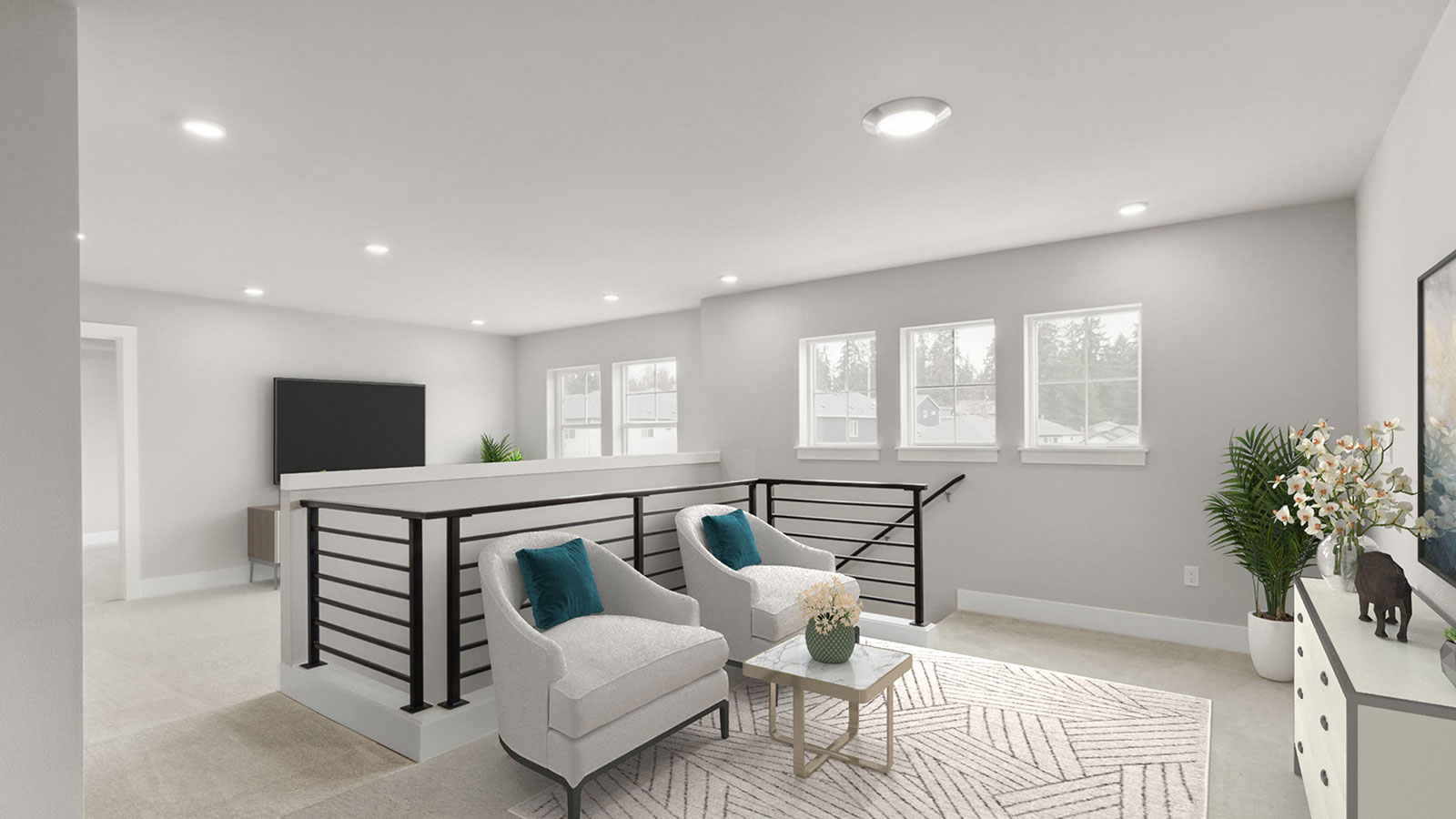 landing at top of stairs in the Tahoma floor plan