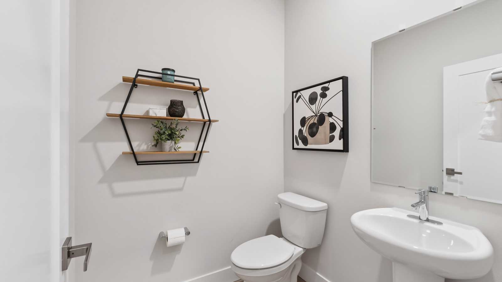 Main floor powder room