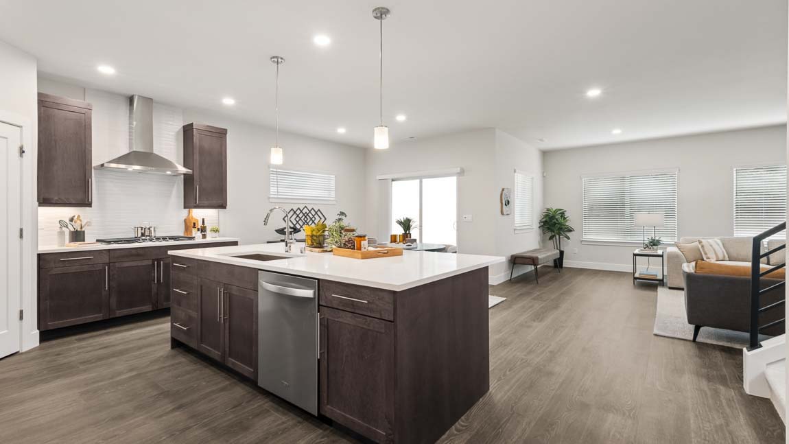Kitchen with lots of natural light and ample storage