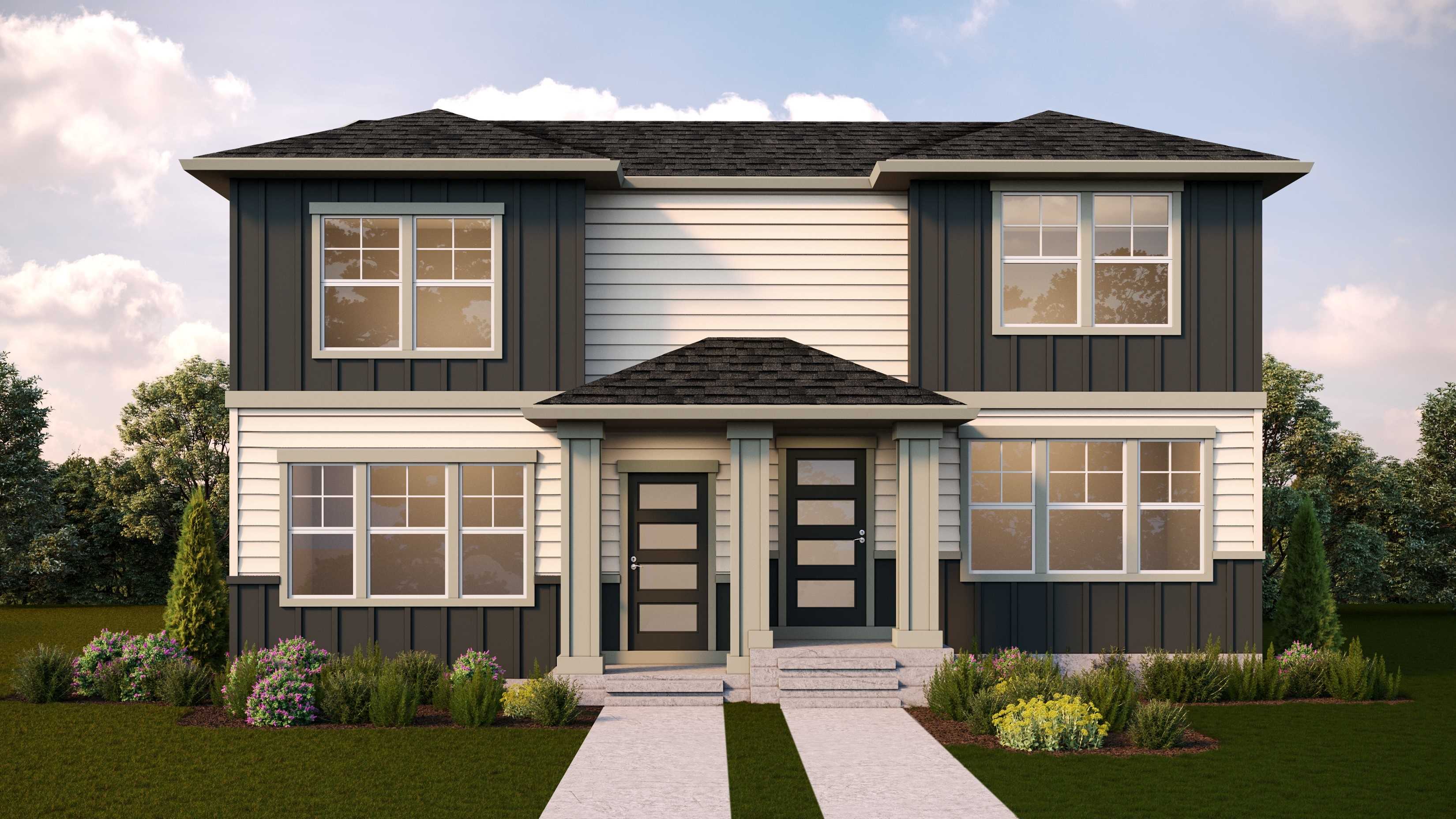 Digby Duplex floor plan, elevation A