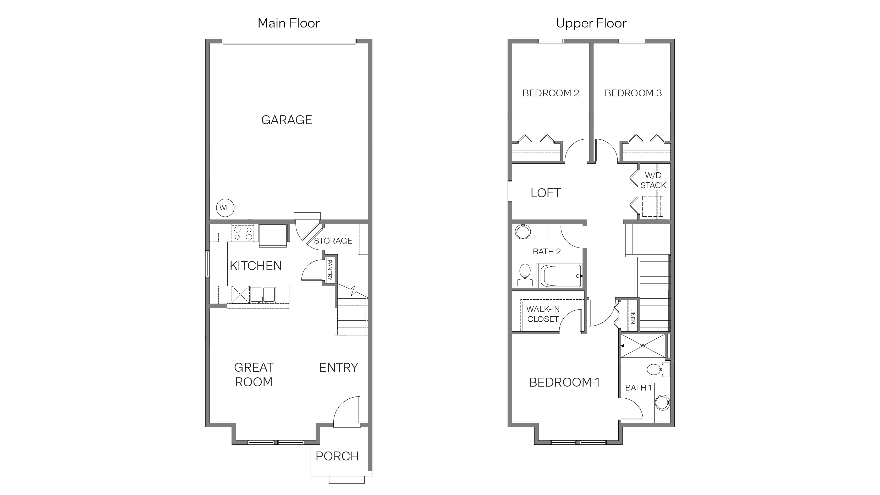 Meadow duplex floor plan