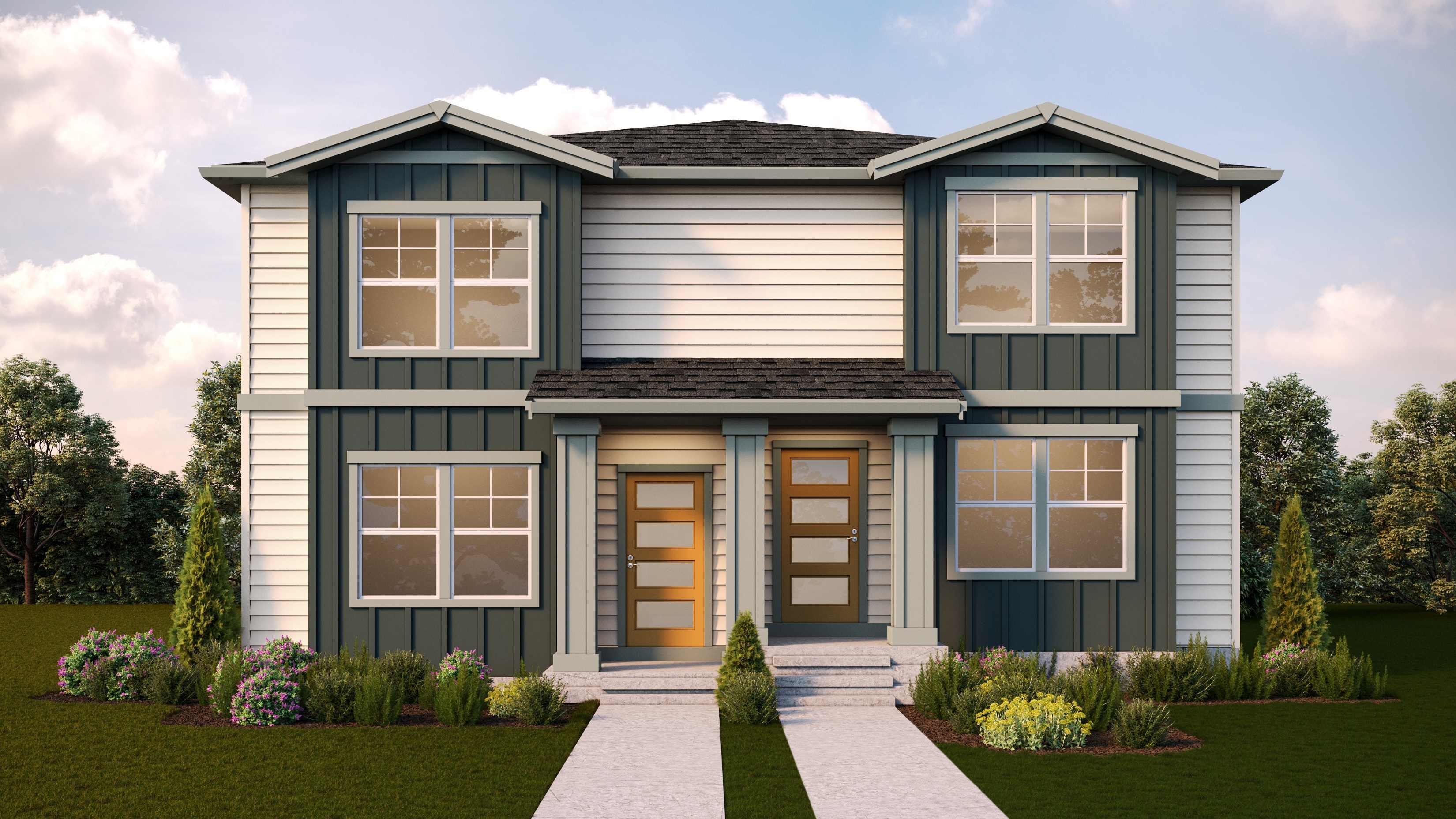 Medow duplex, elevation B