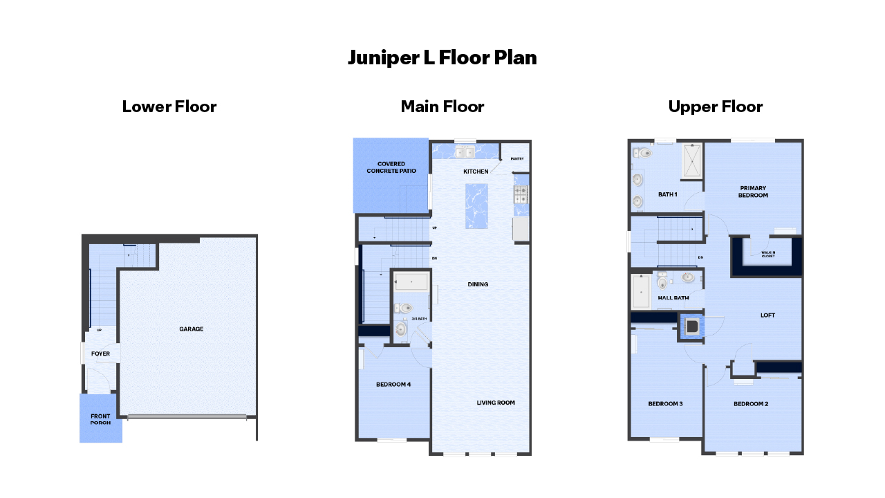 Floor plan for Juniper Left unit