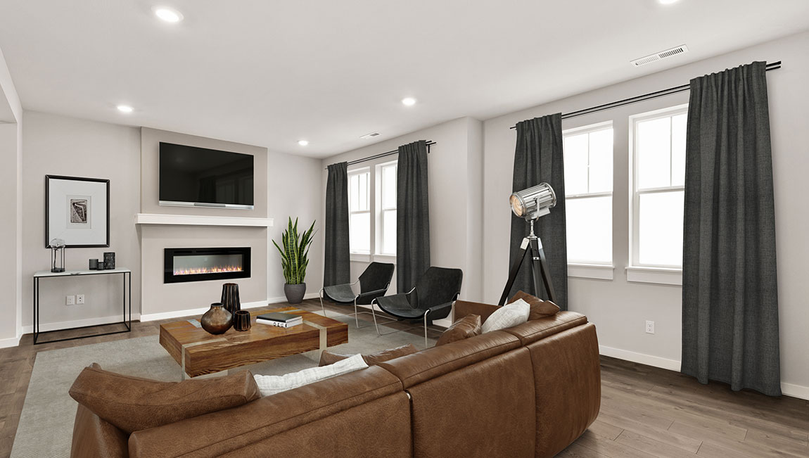 Greatroom sitting Willow floorplan