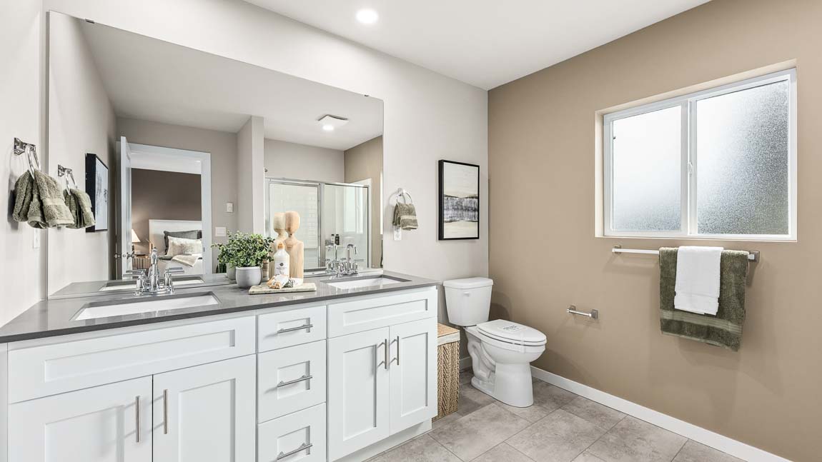 Gorgeous Large Primary Bathroom with 2 sink vanity