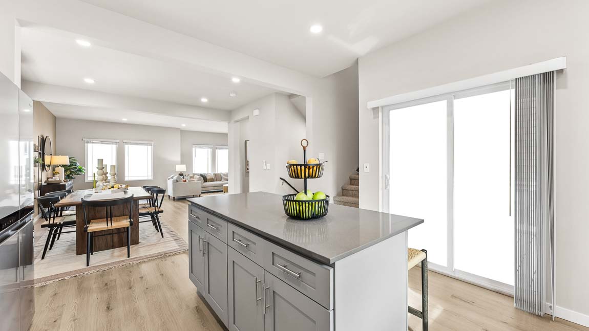 Very large living room and dining with lots of natural light