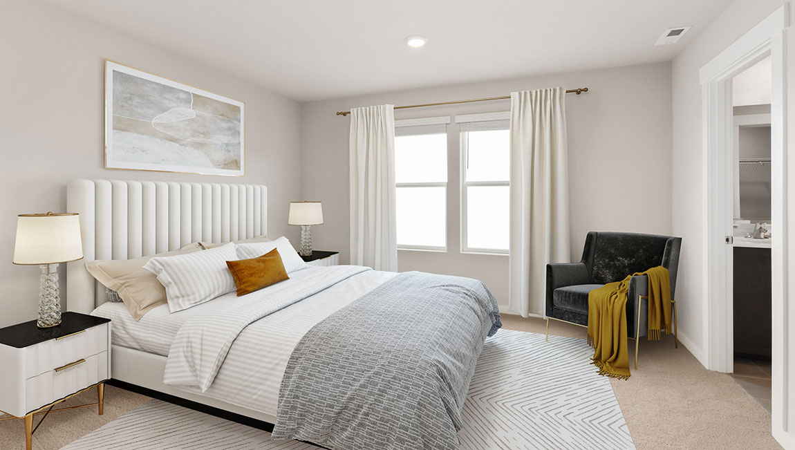 Primary bedroom suite