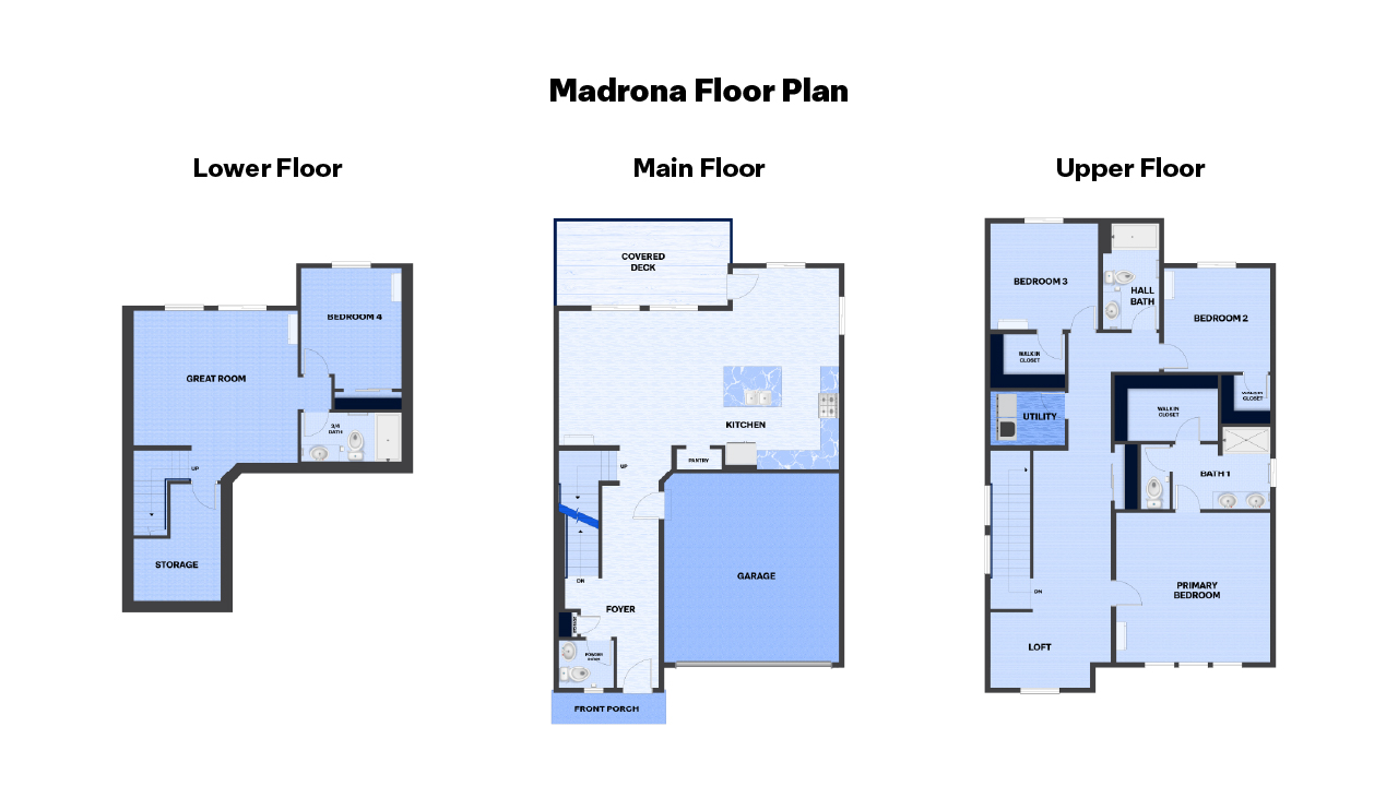Madrona A & B Floor Plan