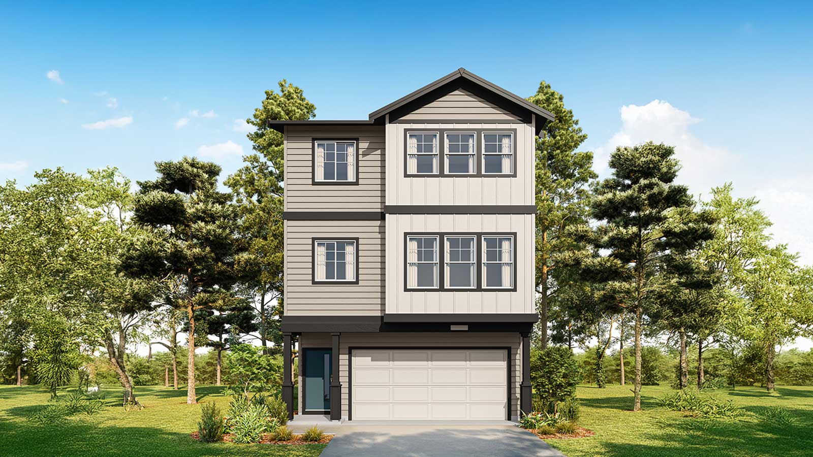 Exterior rendering of Maple B