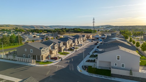 aerial photo of crimson hills community