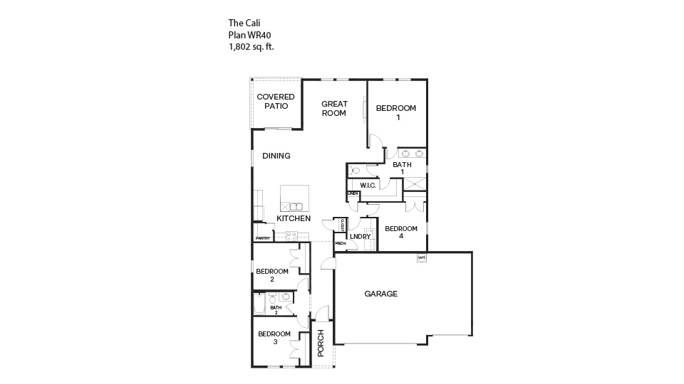 Cali floor plan 3 car garage