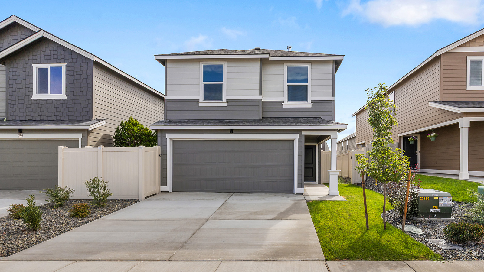 exterior front single-family home with a 2-car garage