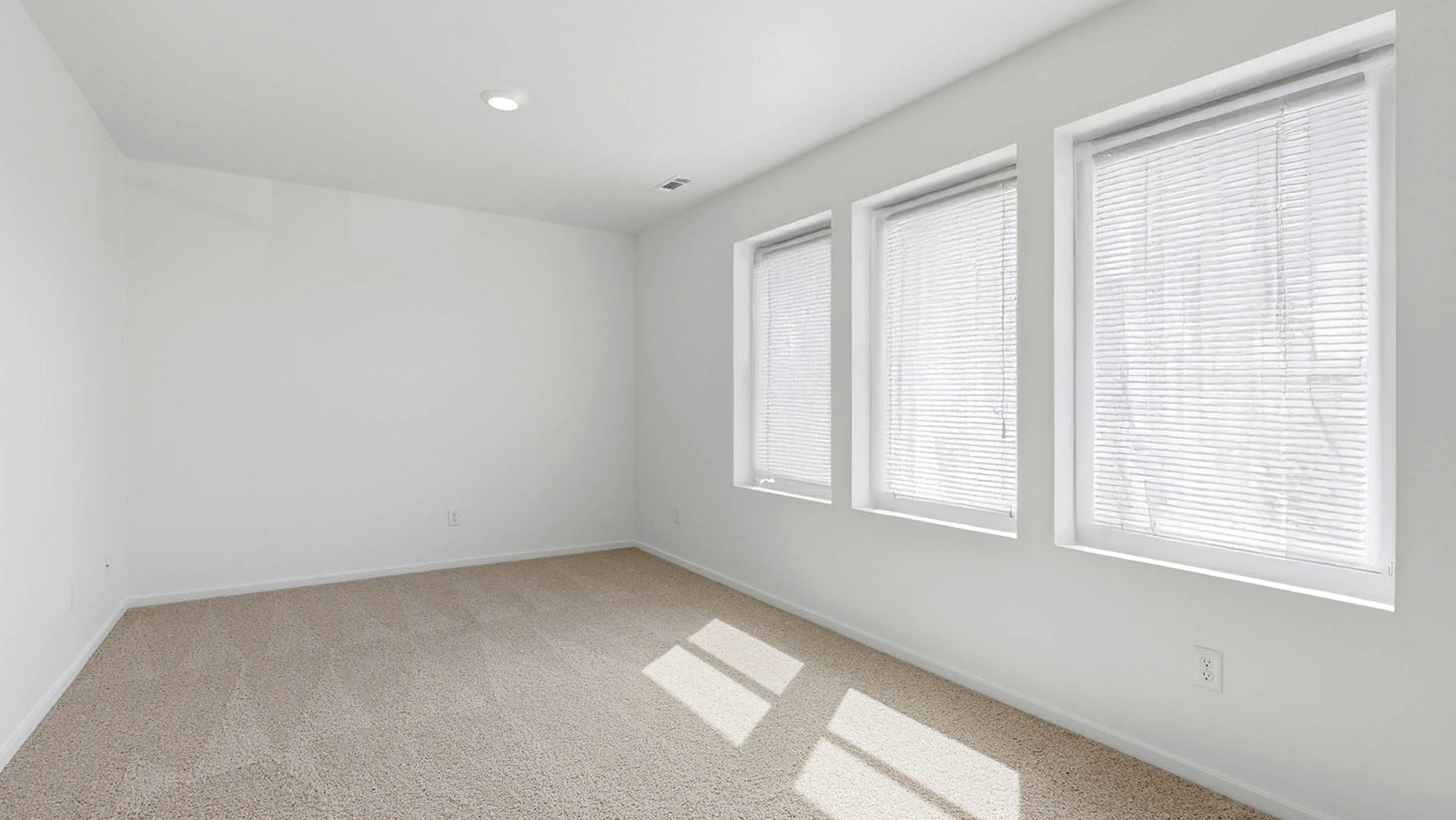 Bedroom with wall-to-wall carpet and a closet