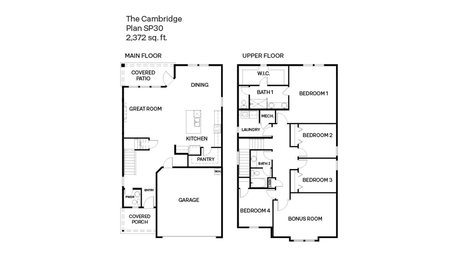 Cambridge floor plan