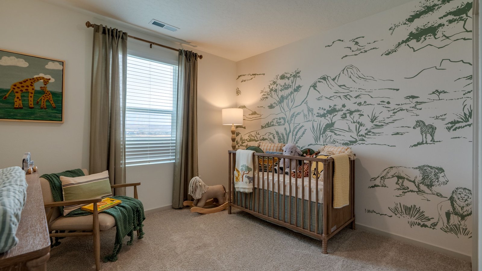 Bedroom with wall-to-wall carpet and a closet