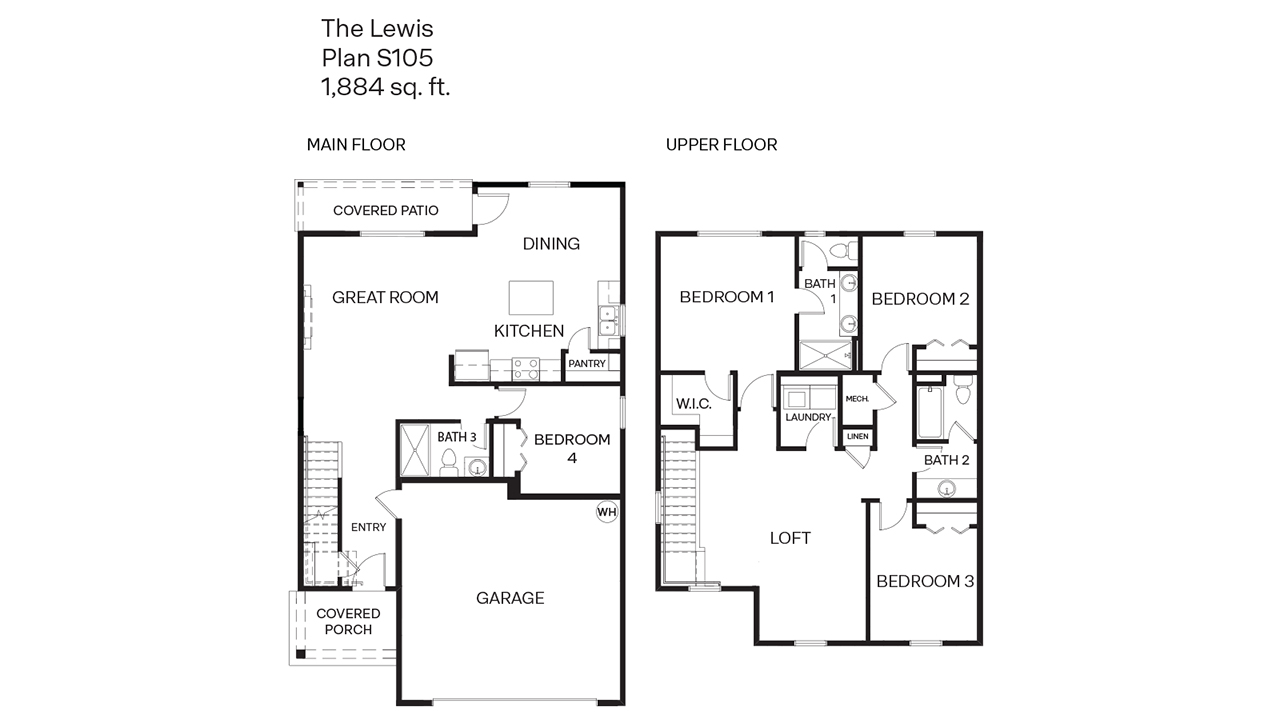 Lewis floor plan