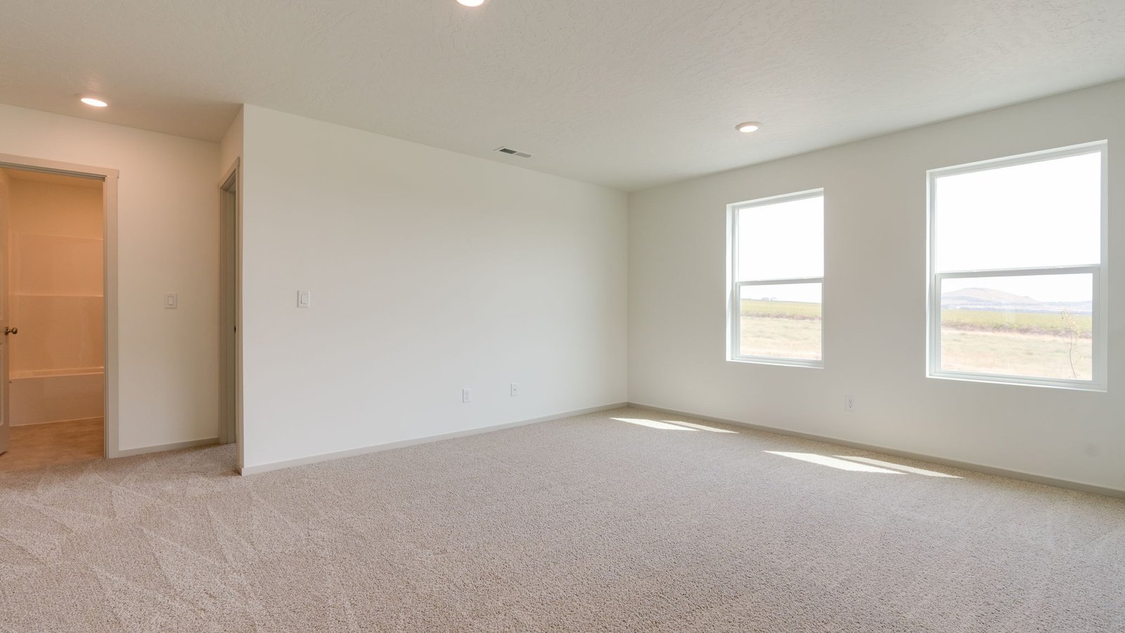 Loft area wall-to-wall carpet