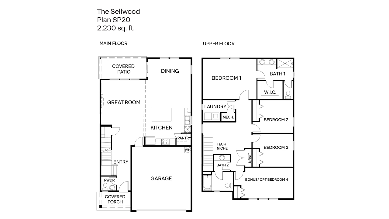 Sellwood floor plan
