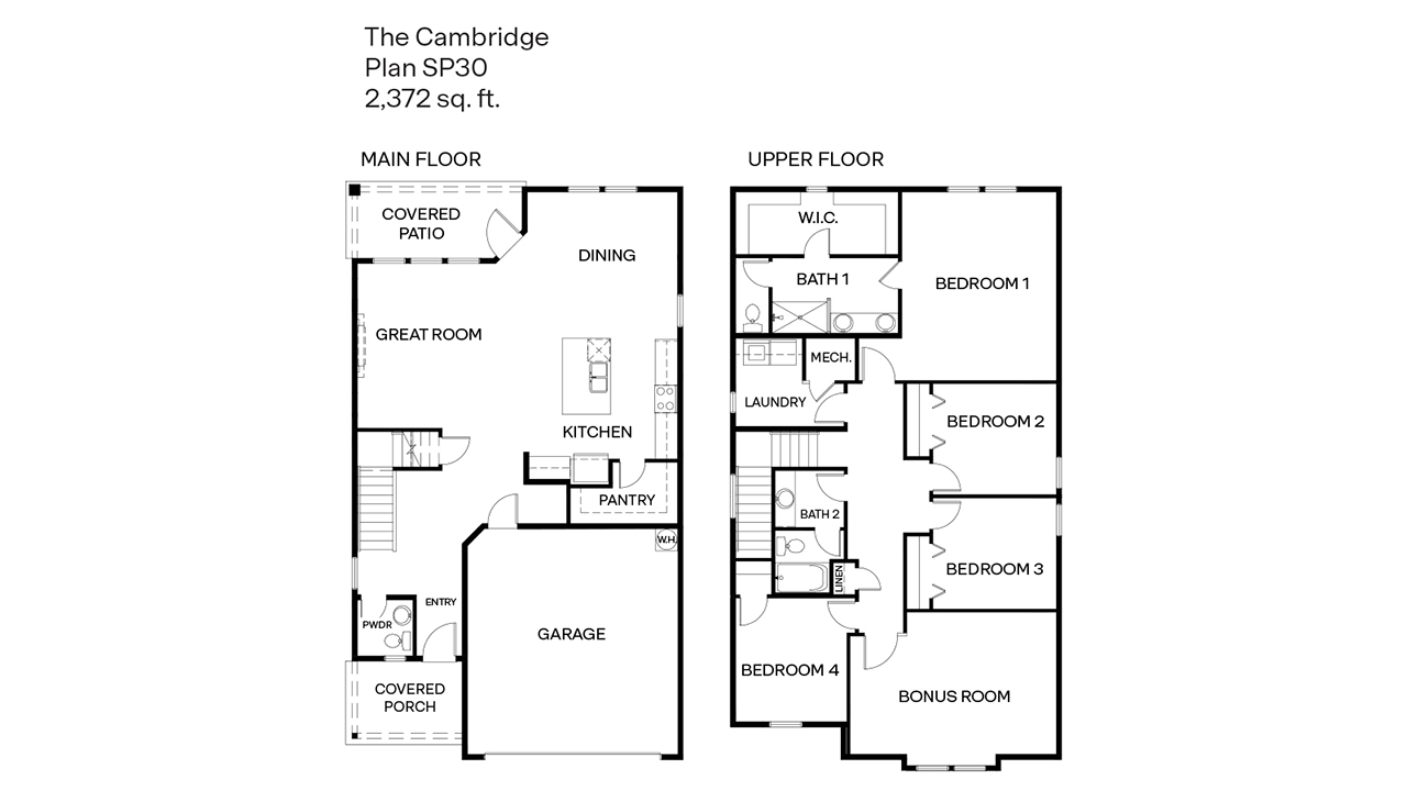 Cambridge floor plan