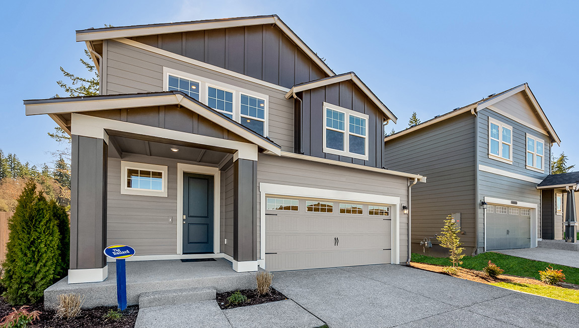 This home — photograph published by the builder