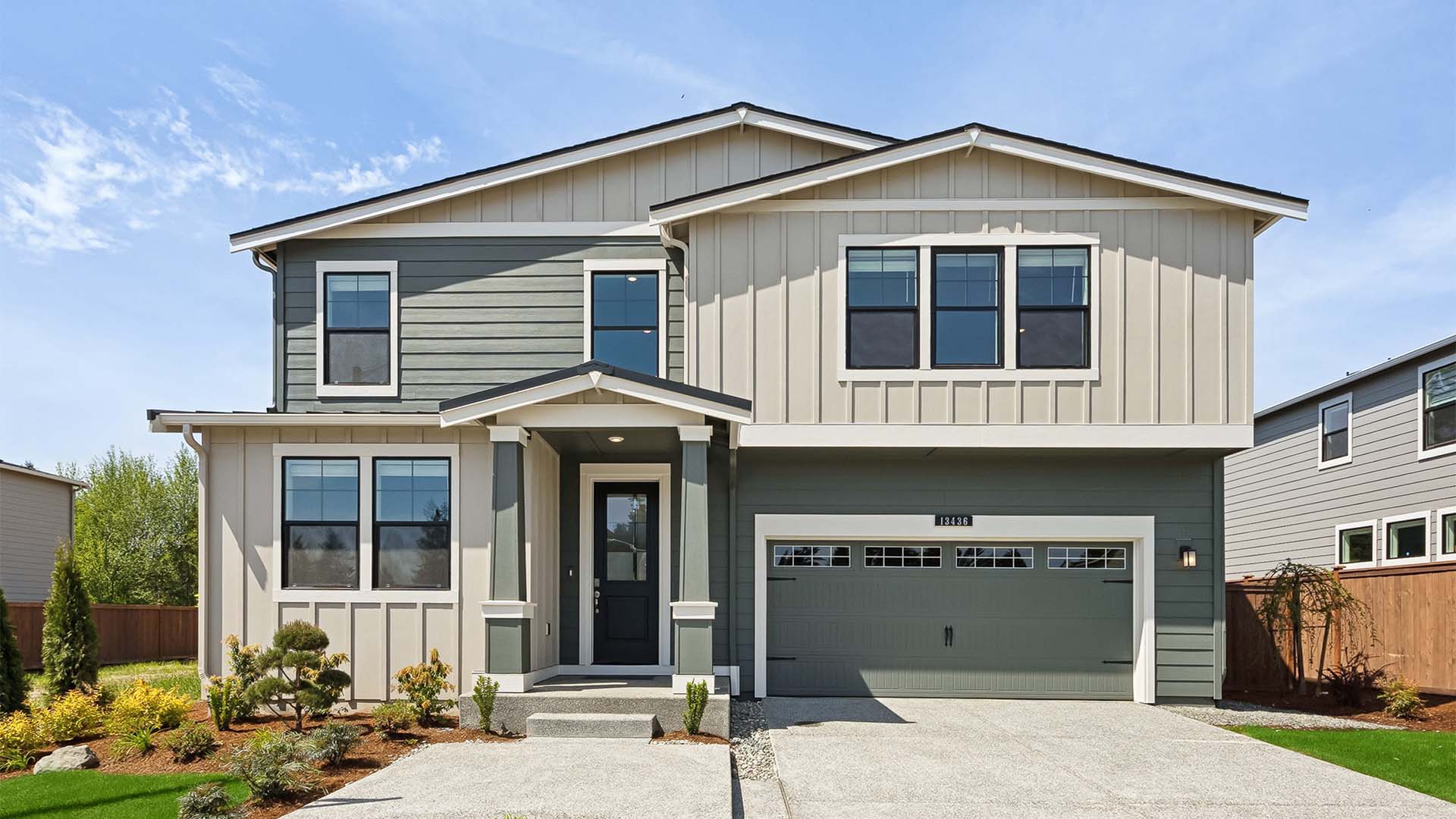 This home — photograph published by the builder