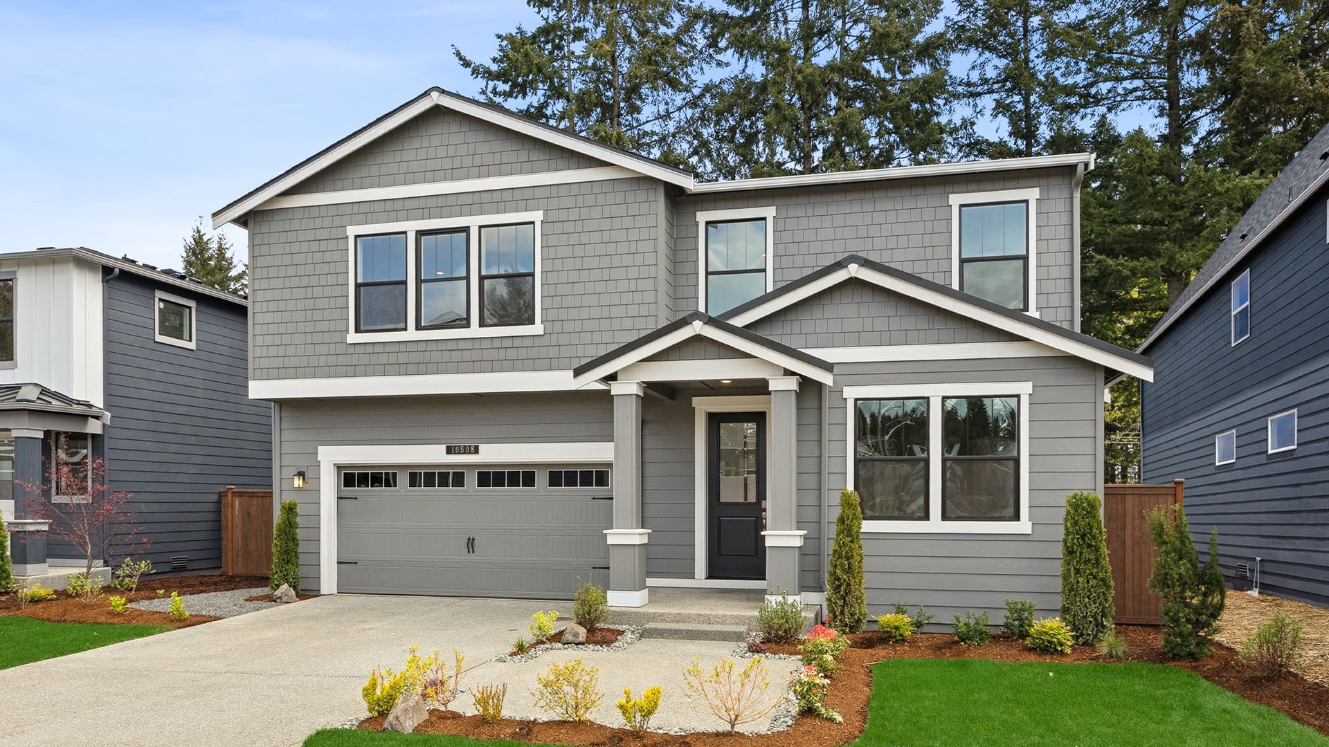 This home — photograph published by the builder