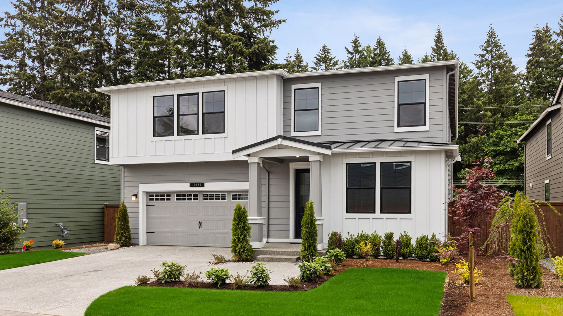 This home — photograph published by the builder