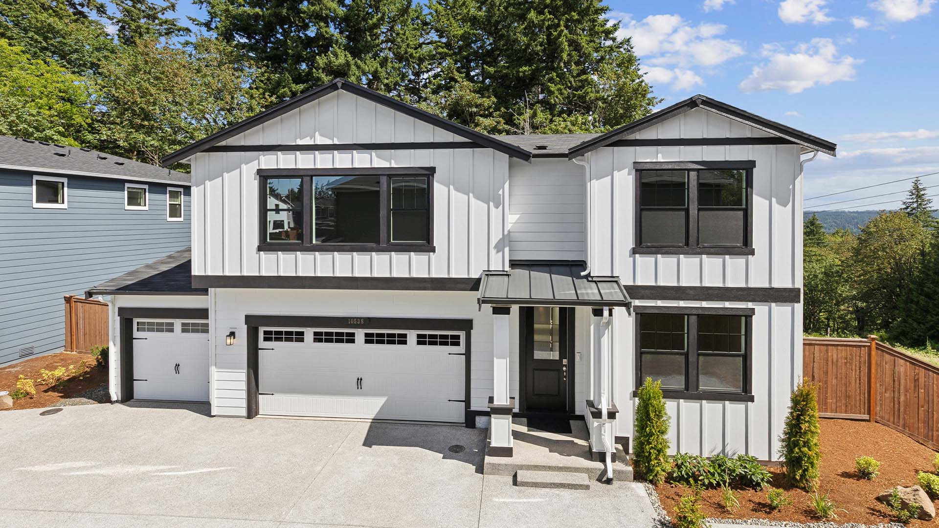 This home — photograph published by the builder