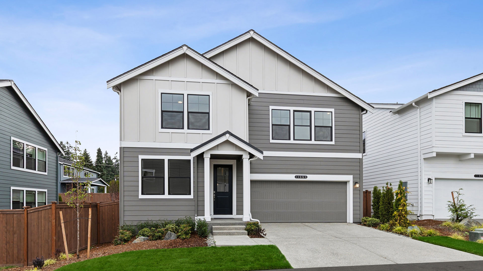 This home — photograph published by the builder