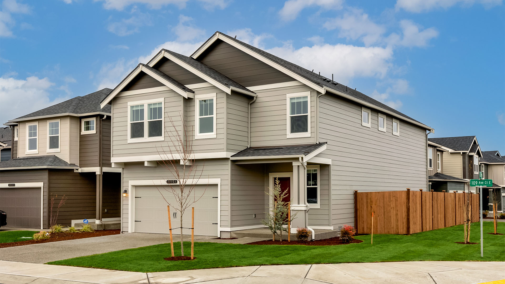 This home — photograph published by the builder
