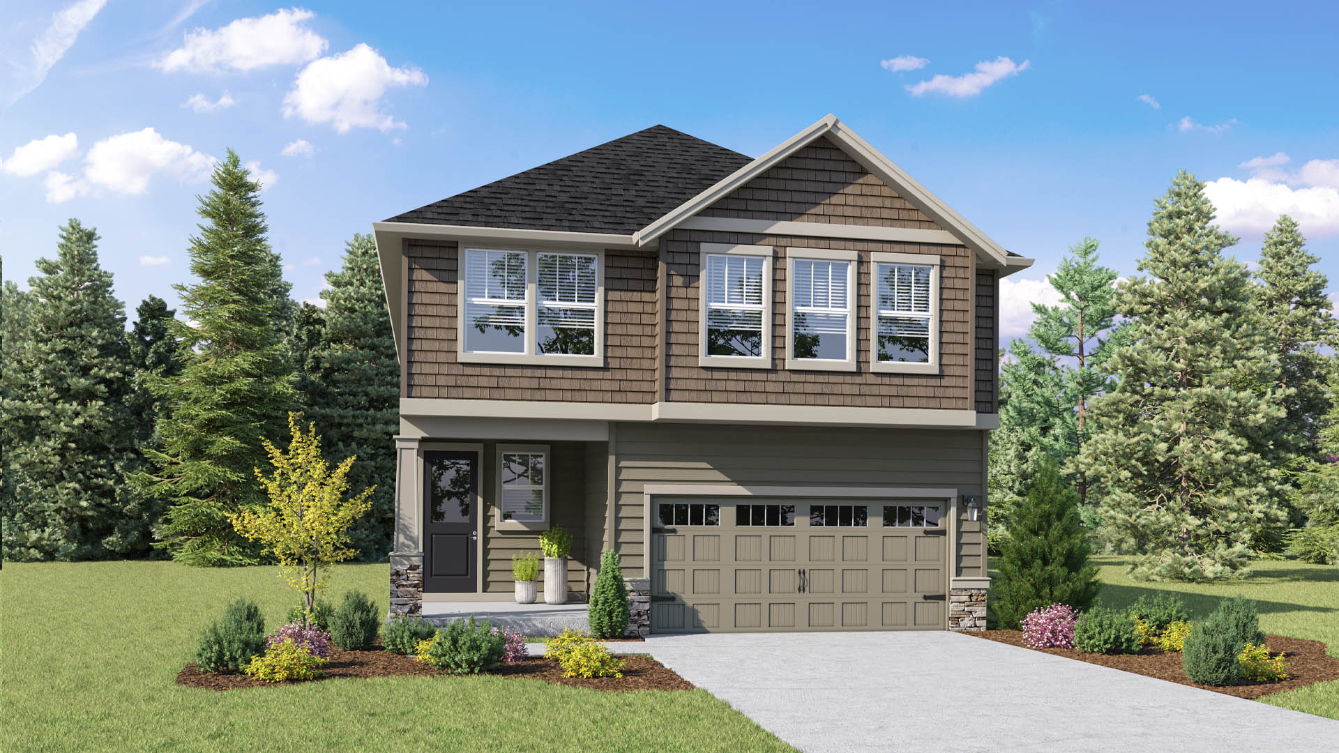 This home — photograph published by the builder