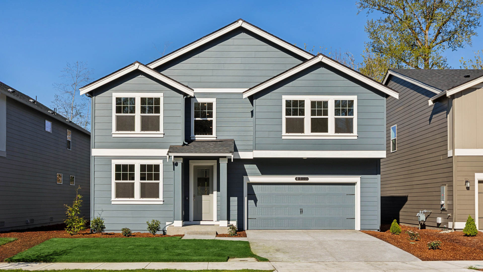 This home — photograph published by the builder