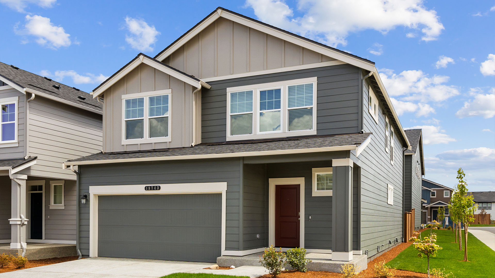 This home — photograph published by the builder