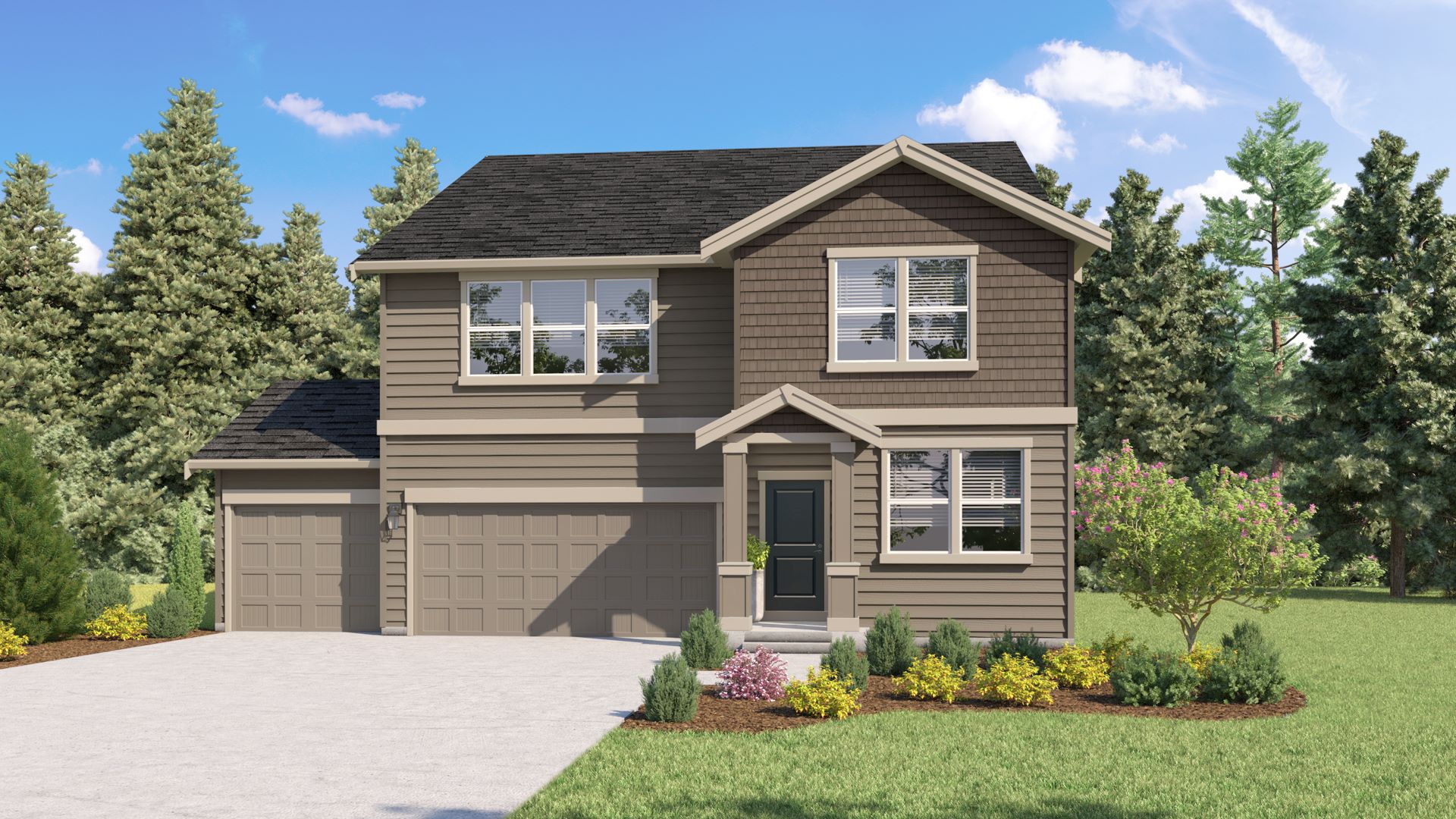 This home — photograph published by the builder