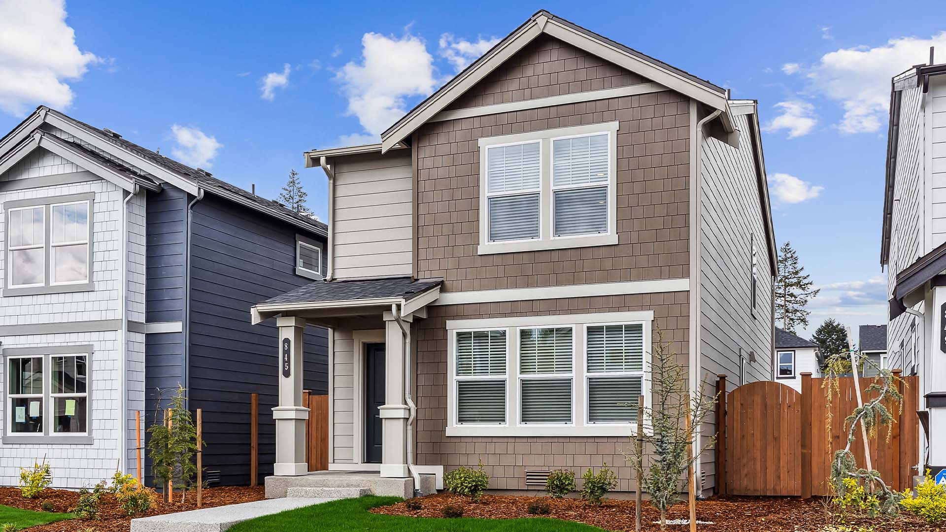 This home — photograph published by the builder