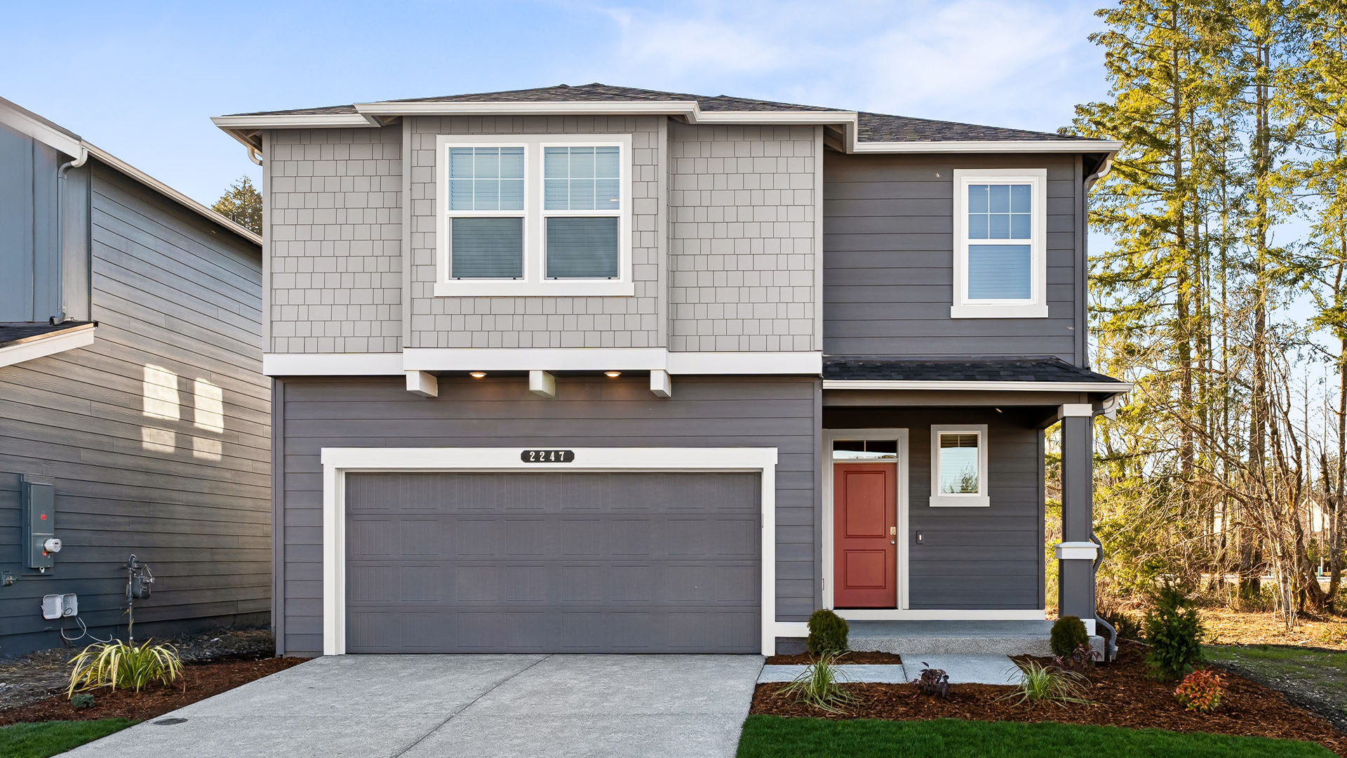 This home — photograph published by the builder