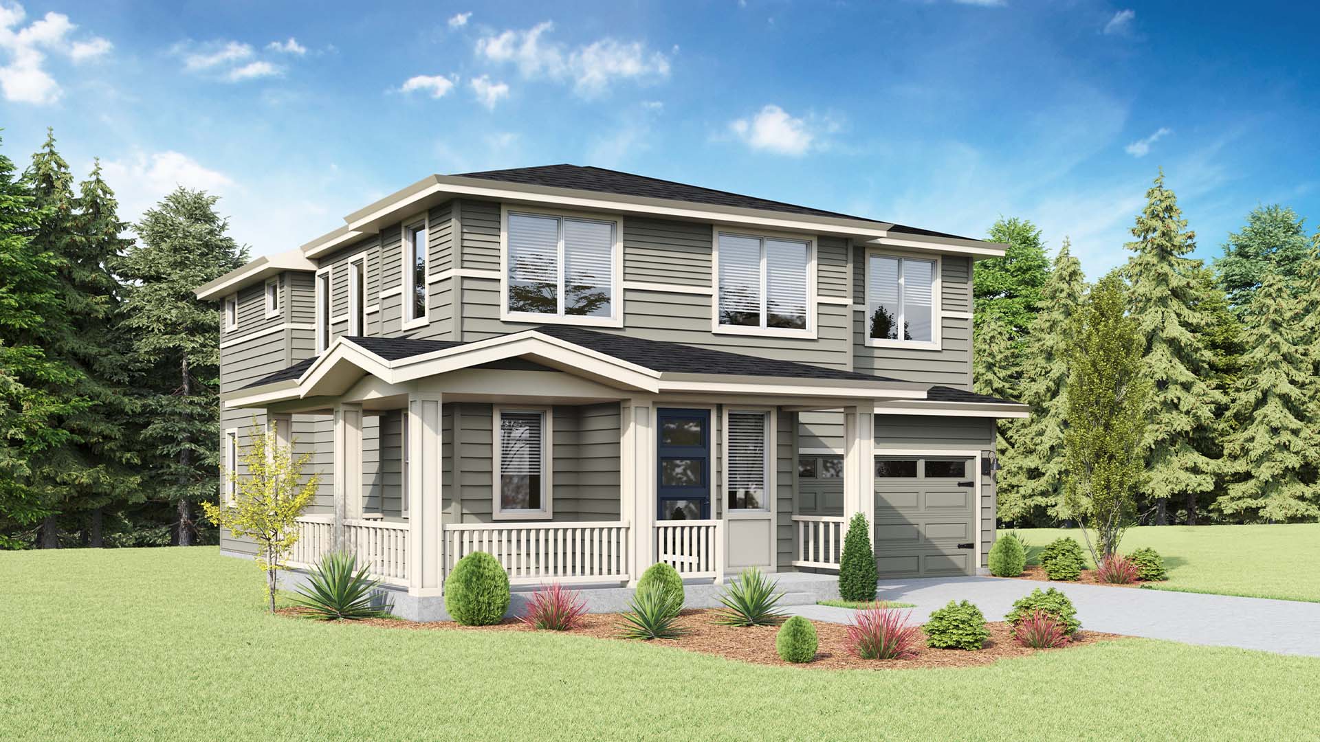 This home — photograph published by the builder