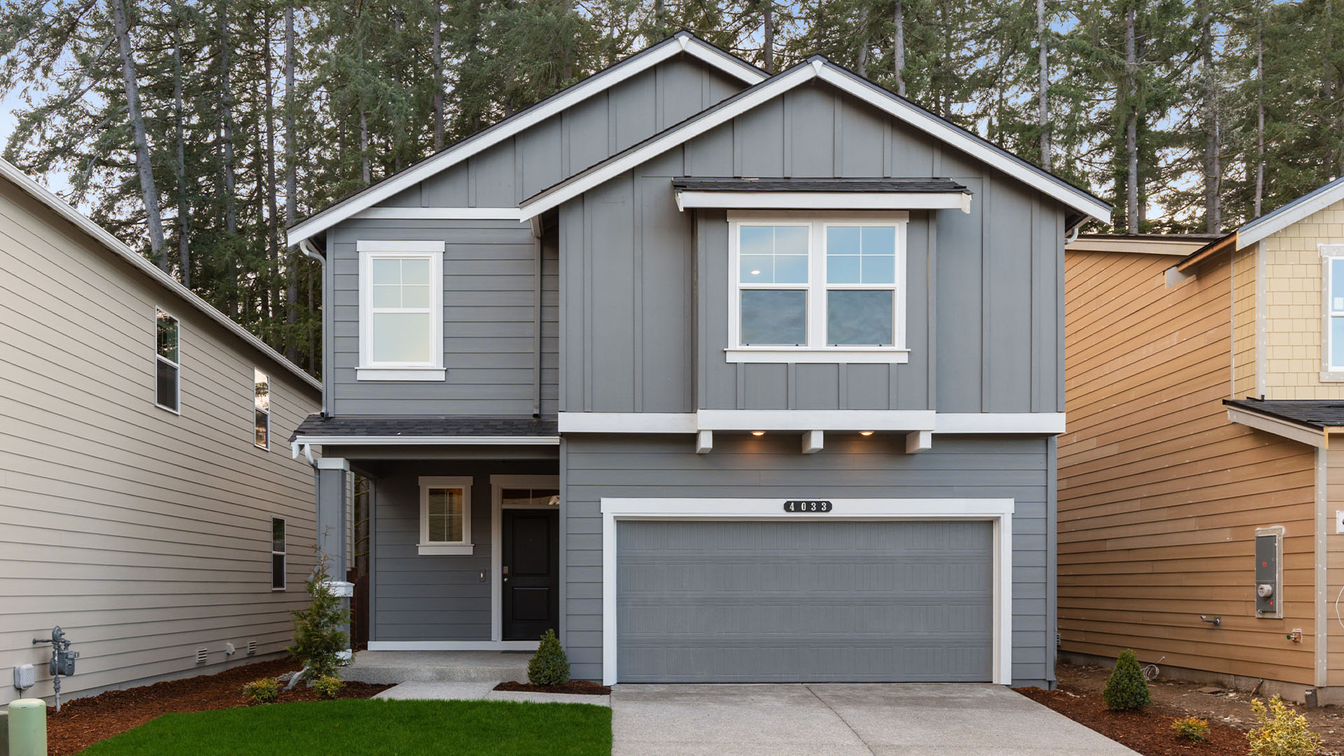 This home — photograph published by the builder
