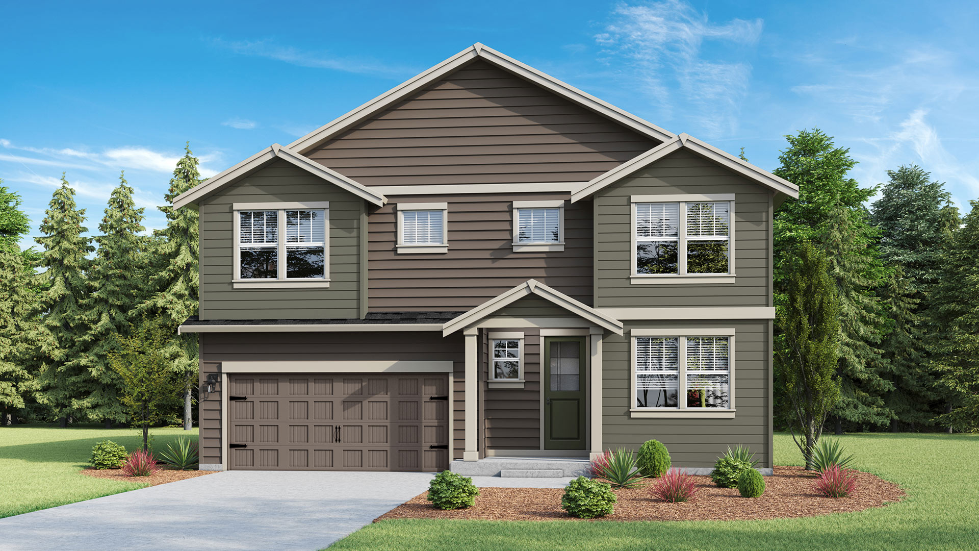 This home — photograph published by the builder