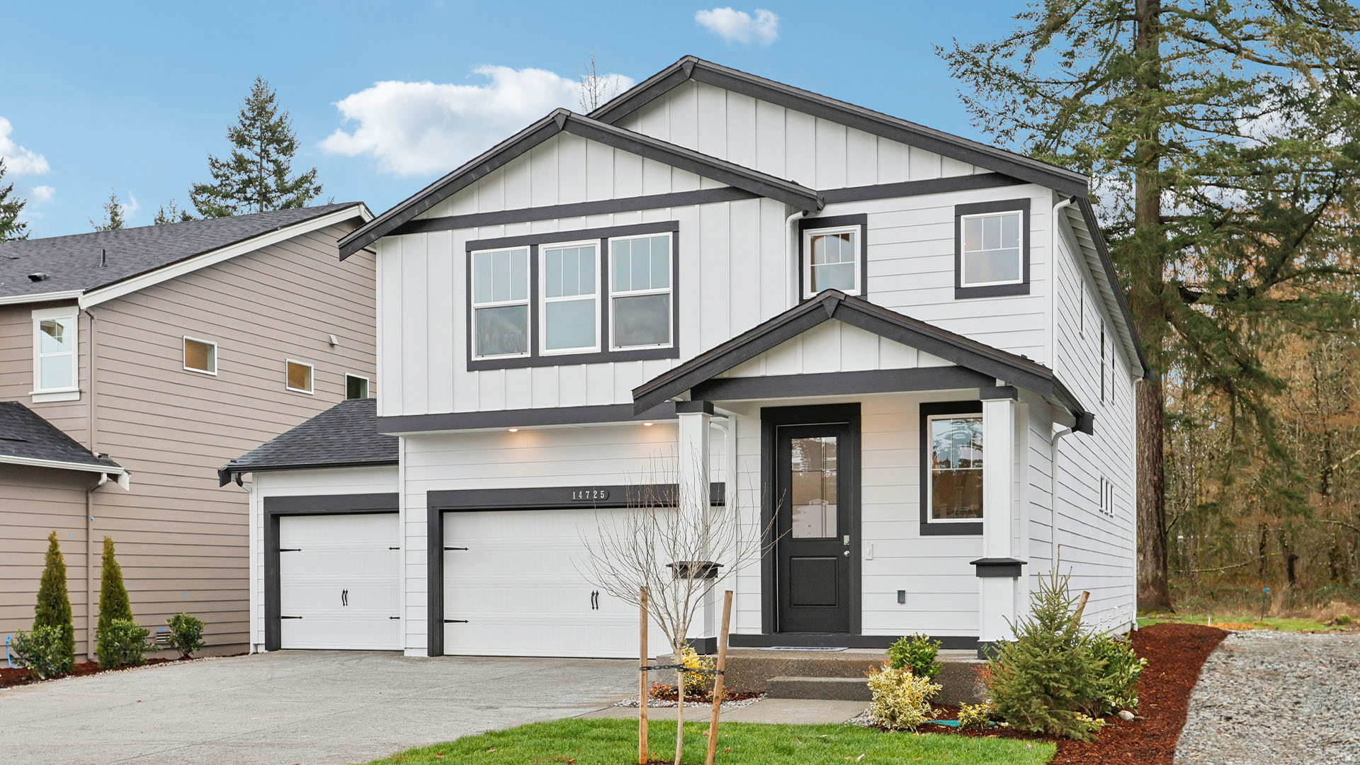 This home — photograph published by the builder