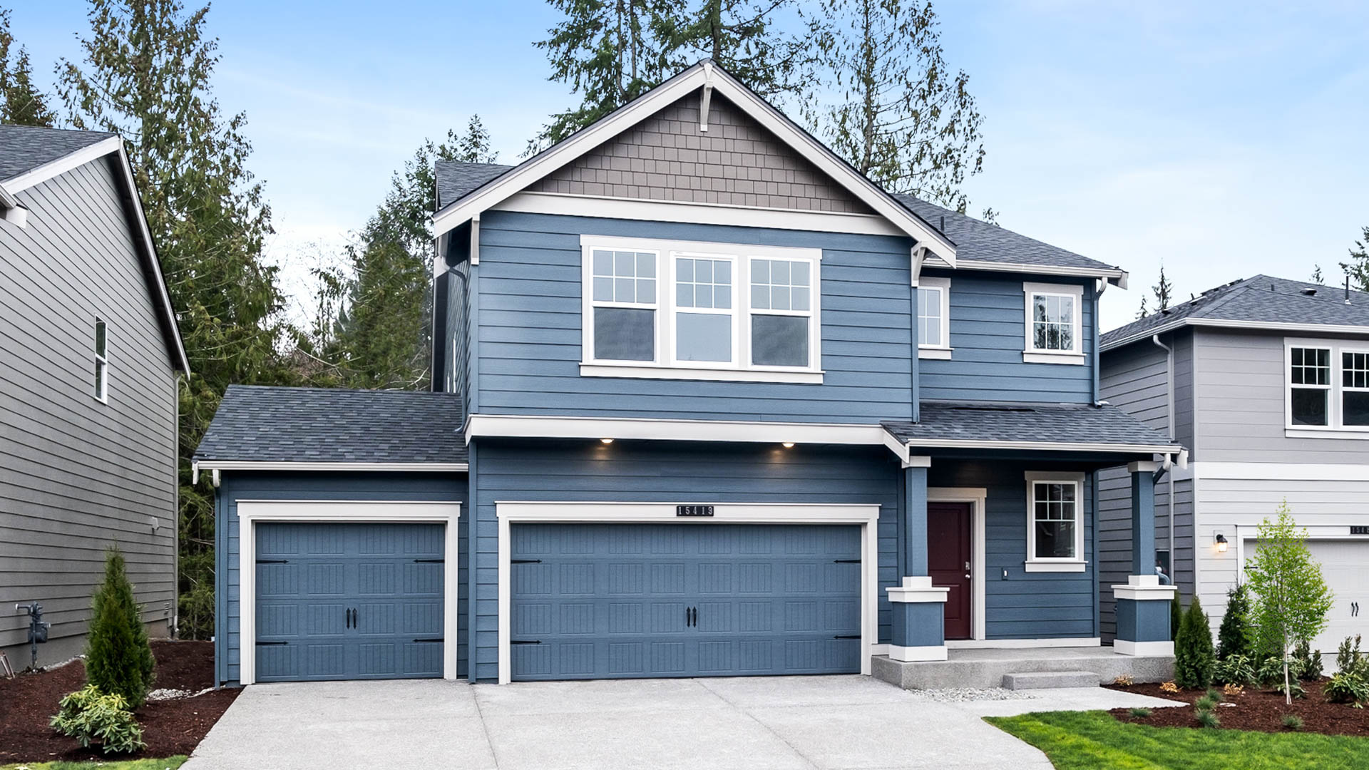 This home — photograph published by the builder