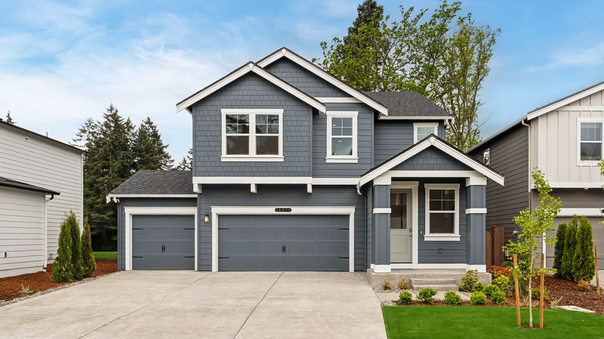 This home — photograph published by the builder