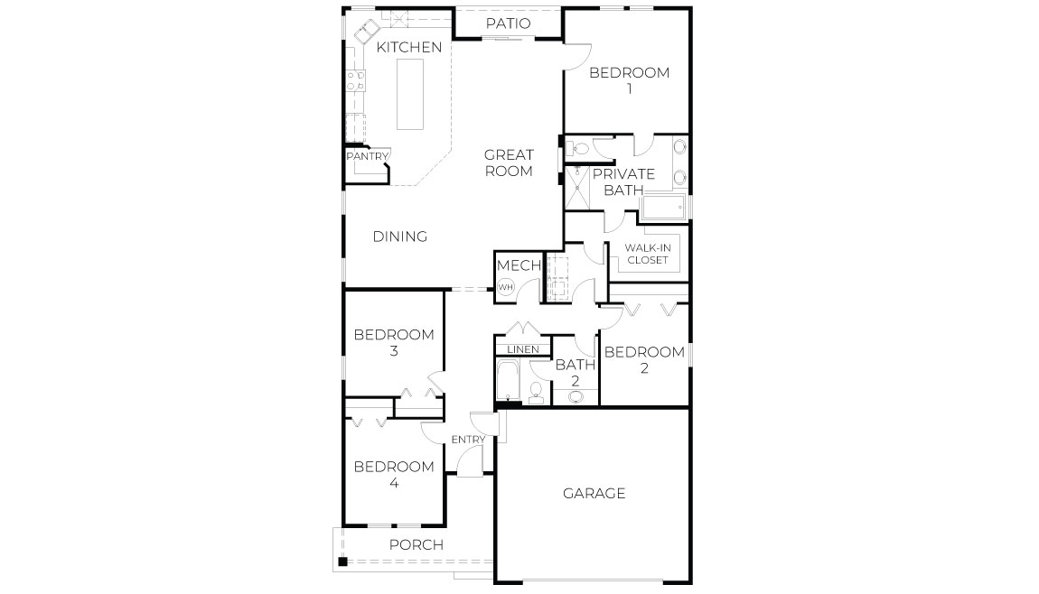Floor Plan in Ridgeview Lane Ellensburg, WA D.R. Horton