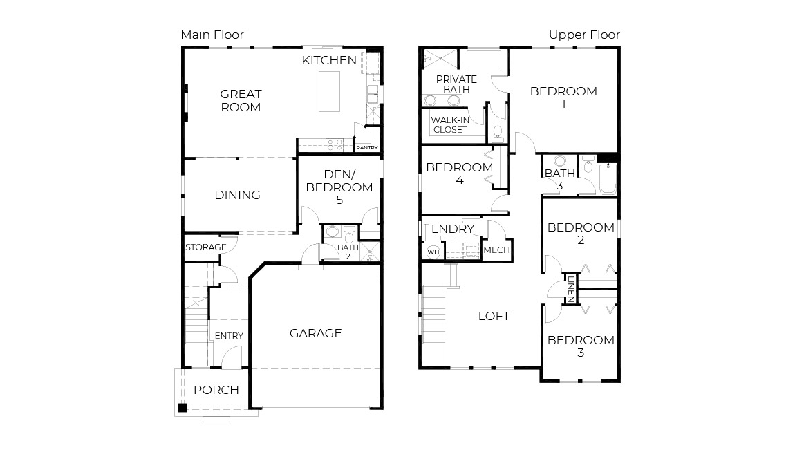 Floor Plan in Ridgeview Lane Ellensburg, WA D.R. Horton