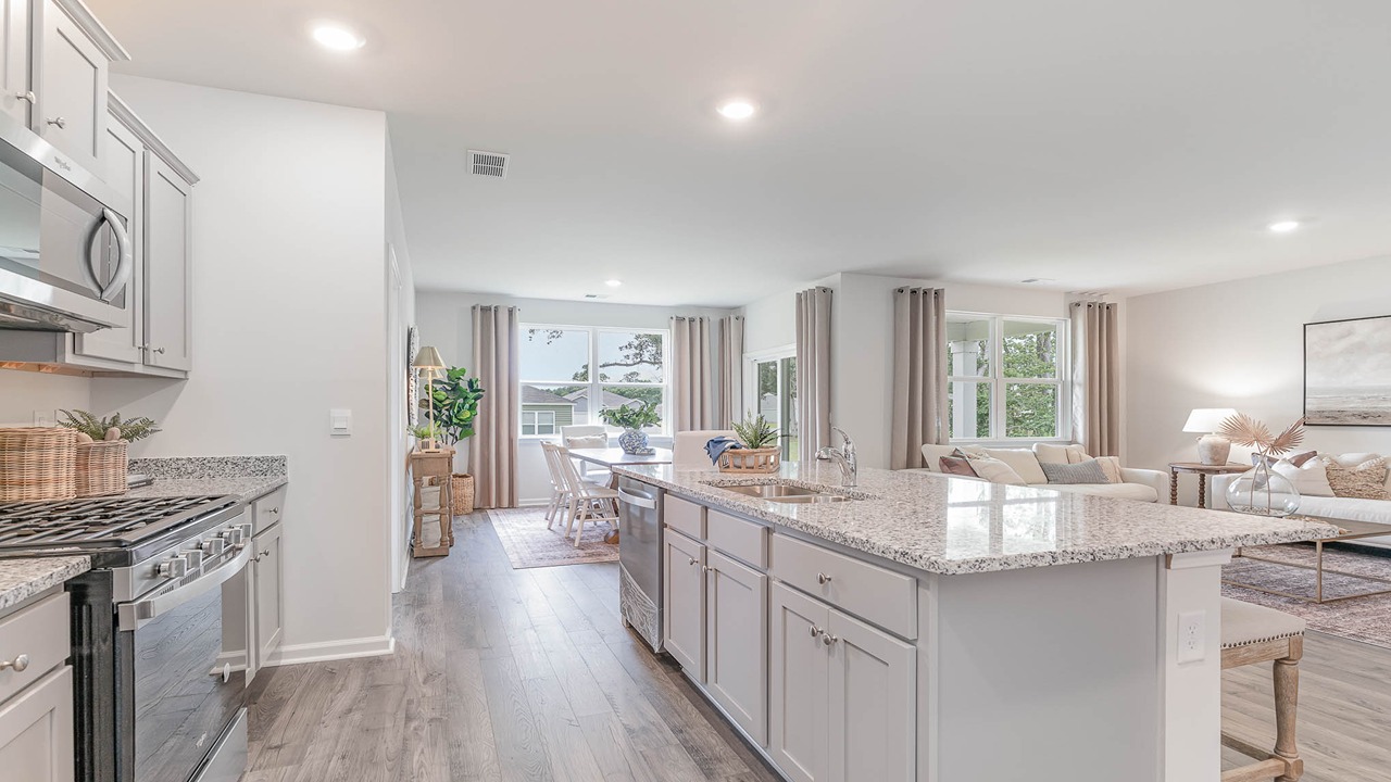 kitchen with granite counters