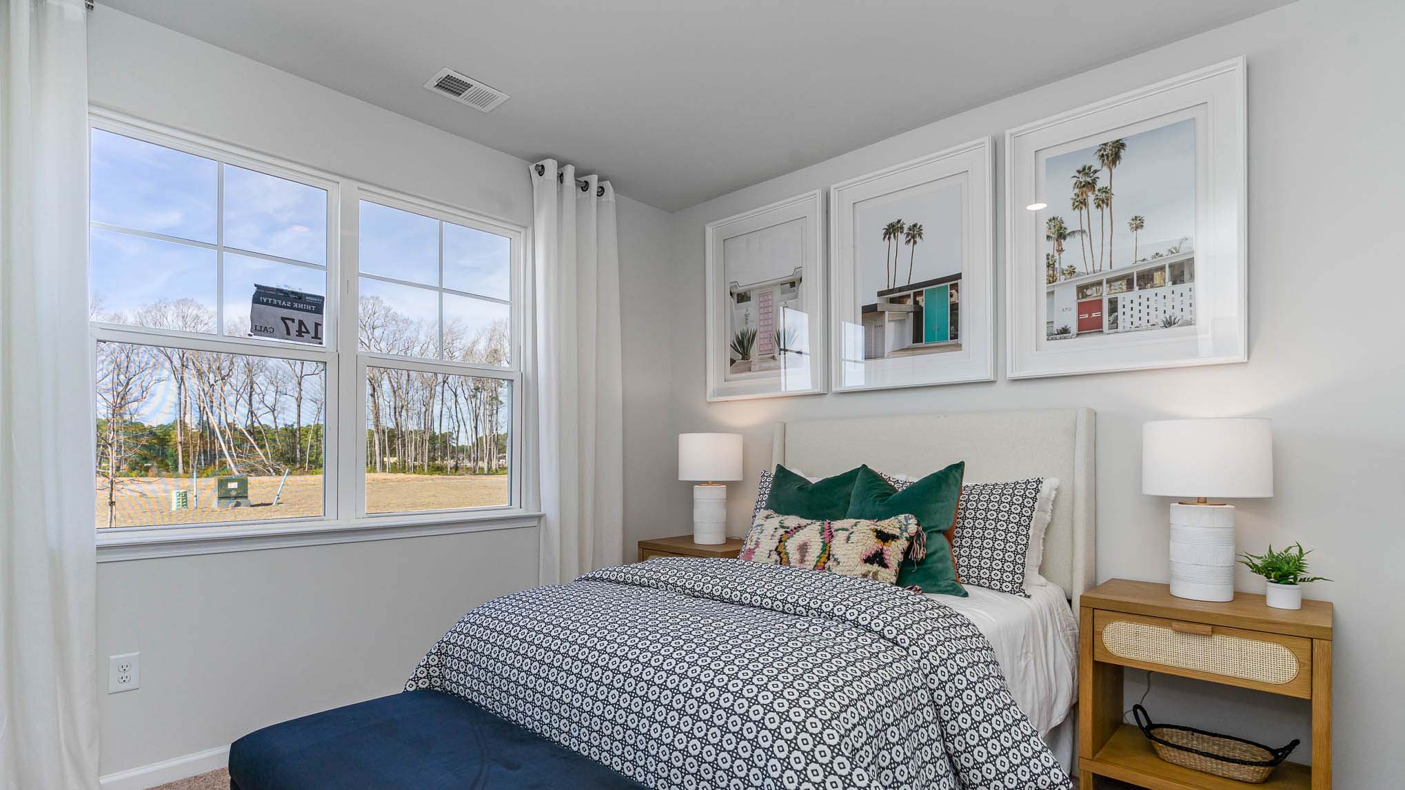 secondary bedroom with windows