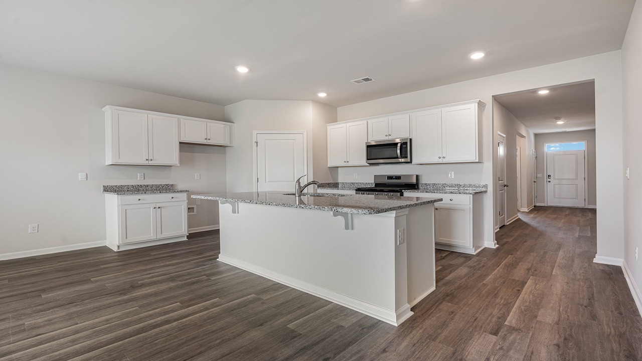 kitchen with granite counters
